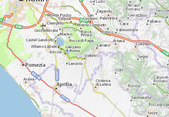 Velletri Map
