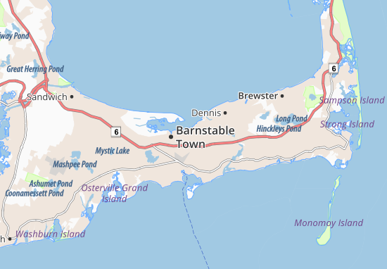 Kaart Plattegrond Yarmouth Port