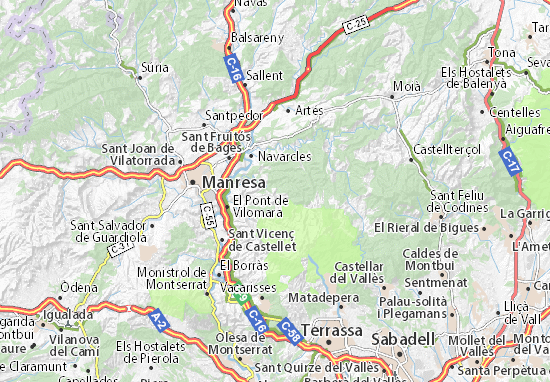 Karte Stadtplan Rocafort
