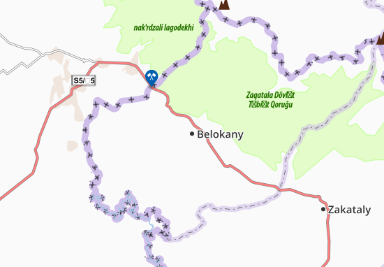 Mapa Belokany