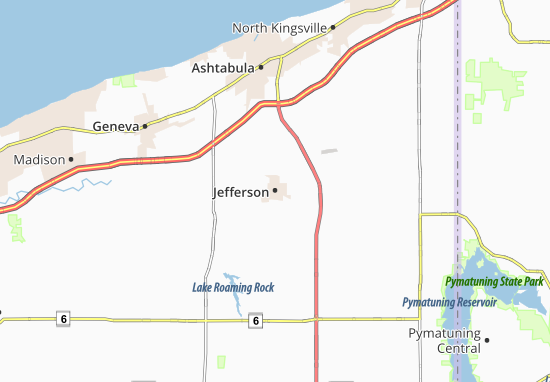 Karte Stadtplan Jefferson