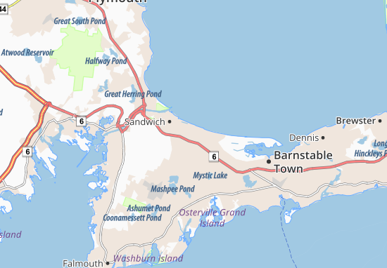 East Sandwich Map