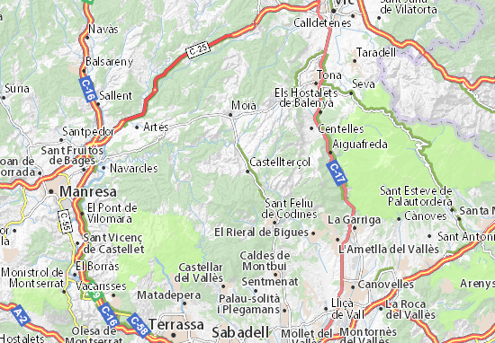 Castellterçol Map