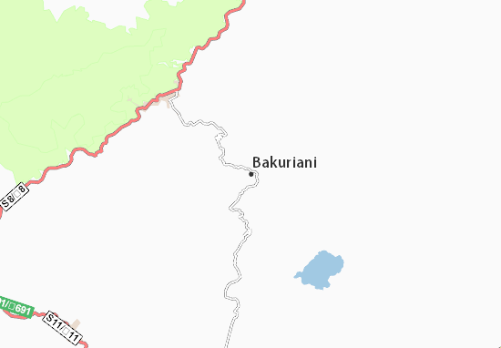 Kaart Plattegrond Bakuriani