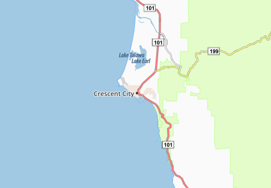 Mapa Crescent City