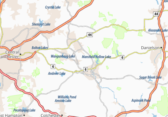 Karte Stadtplan Mansfield City
