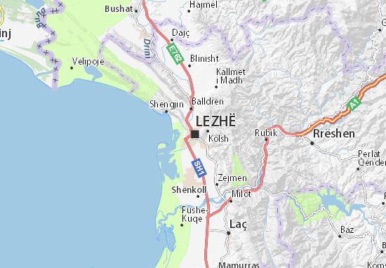 Lezhë Map