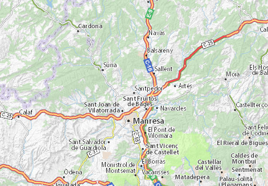 Santpedor Map