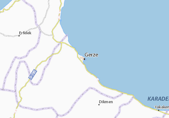 Mapa Gerze