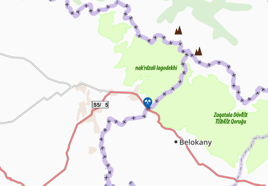 Karte Stadtplan Lagodekhi