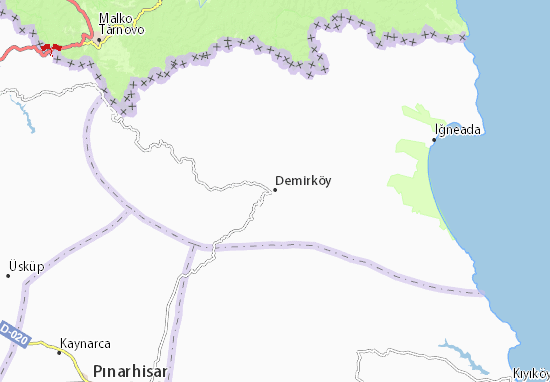 Karte Stadtplan Demirköy