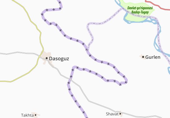 Karte Stadtplan Tezebazar