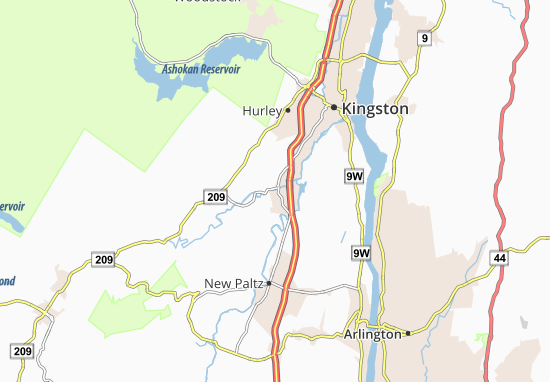 Rosendale Map