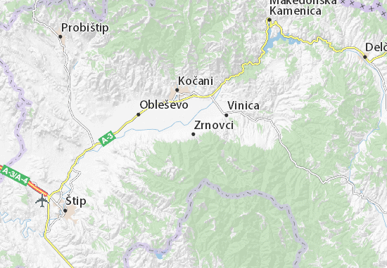 Karte Stadtplan Zrnovci