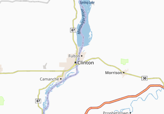 Karte Stadtplan Fulton
