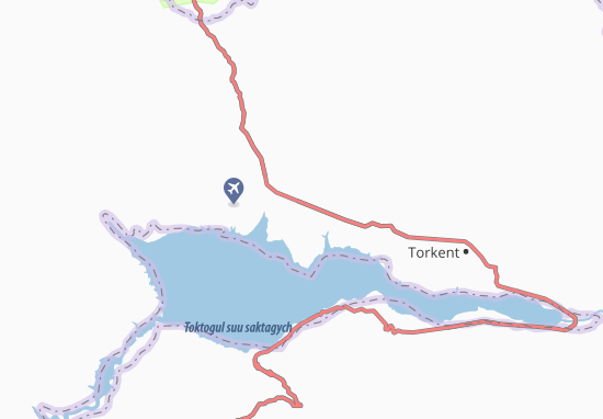 Mapa Toktogul