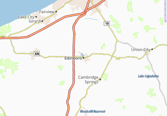 Mapa Edinboro