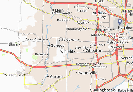 West Chicago Map