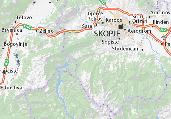 Kaart Plattegrond Nova Breznica