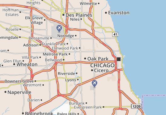 Oak Park Map