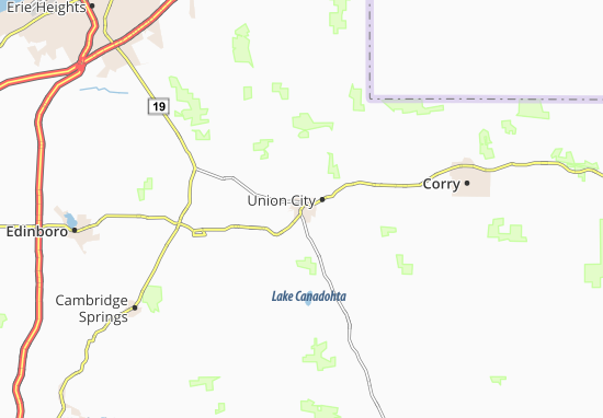 Kaart Plattegrond Union City