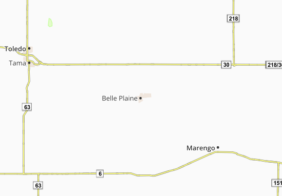 Mapa Belle Plaine