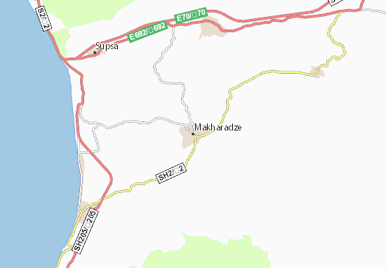 Kaart Plattegrond Makharadze