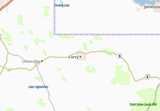 Mapa Corry