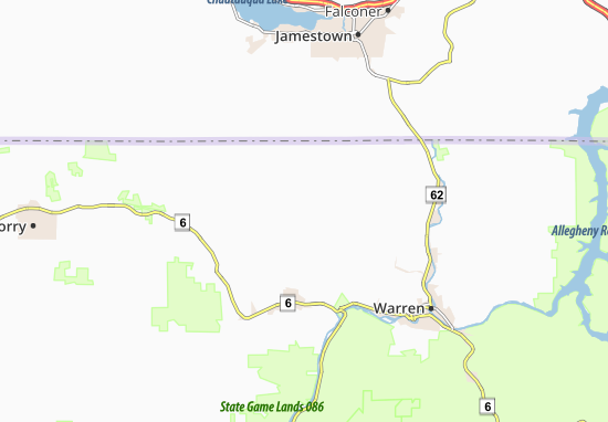 Kaart Plattegrond Chandlers Valley