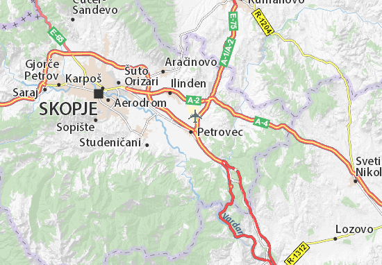 Kaart Plattegrond Petrovec