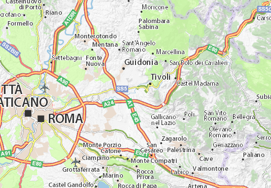 Karte Stadtplan Villaggio Adriano