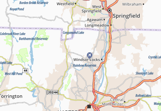 Mapa East Granby