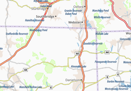 Kaart Plattegrond Woodstock