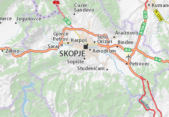 Karte Stadtplan Sopište
