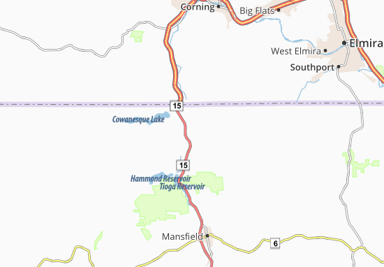 Mapa Tioga Junction