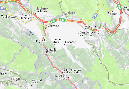 Kaart Plattegrond Trasacco