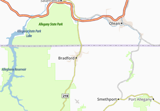 Mapa Bradford