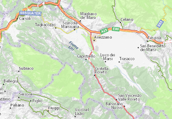 Capistrello Map