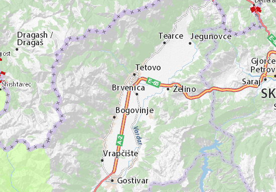 Brvenica Map