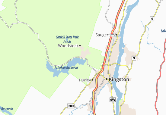 West Hurley Map
