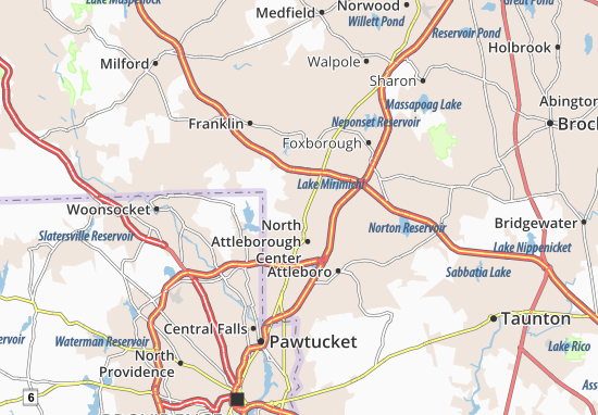 Mapa Plainville