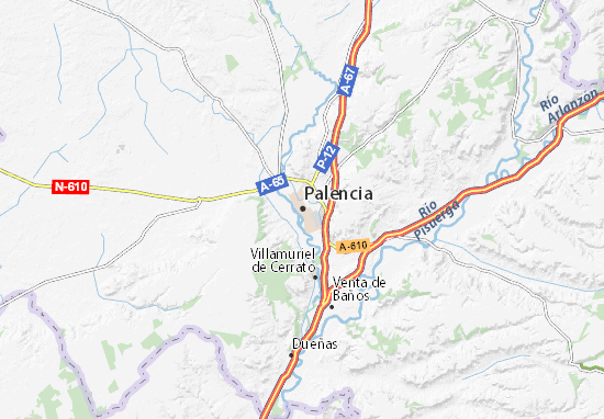 Carte-Plan Palencia