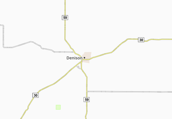 Mapa Denison