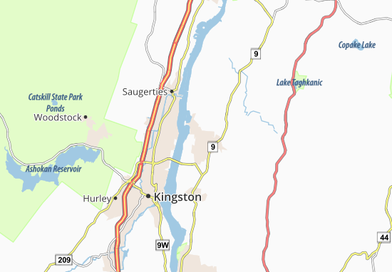 Mapa Annandale-on-Hudson