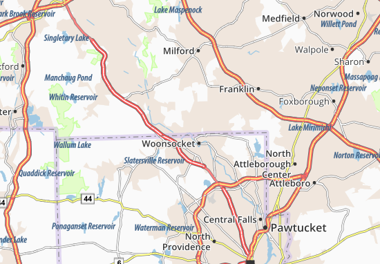 Karte Stadtplan Blackstone