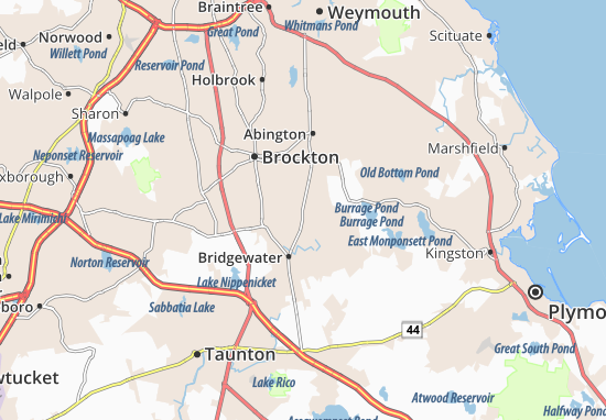 Mapa East Bridgewater