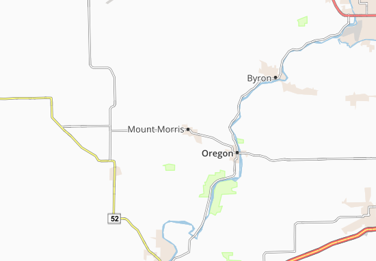 Kaart Plattegrond Mount Morris