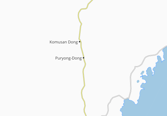 Karte Stadtplan Puryong-Dong
