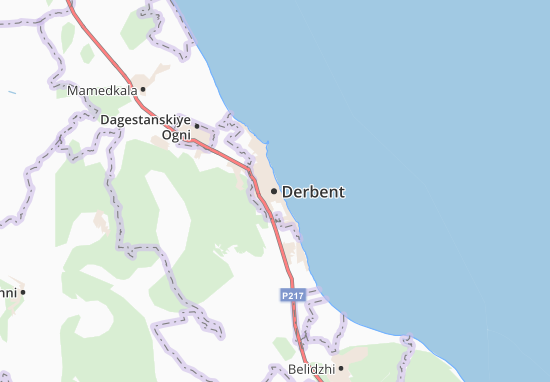 Mapa Derbent
