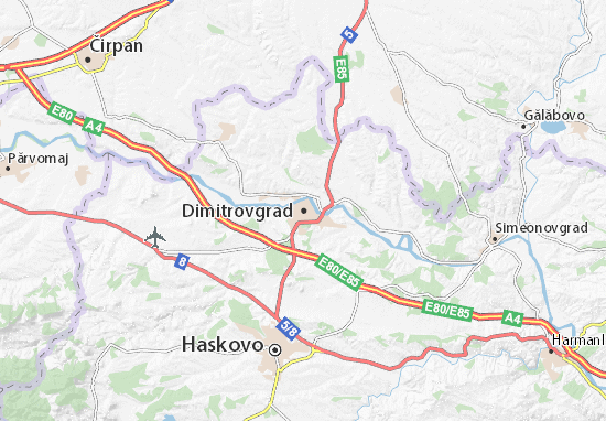 Kaart Plattegrond Dimitrovgrad
